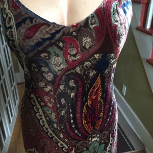 Beautiful Ralph Lauren Paisley velvet formal dress